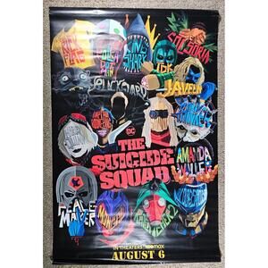 WB HBO MAX The Suicide Squad Genuine Vinyl Movie Poster 55" x 36"